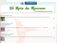 Tablet Screenshot of elartederecrear.com.ar